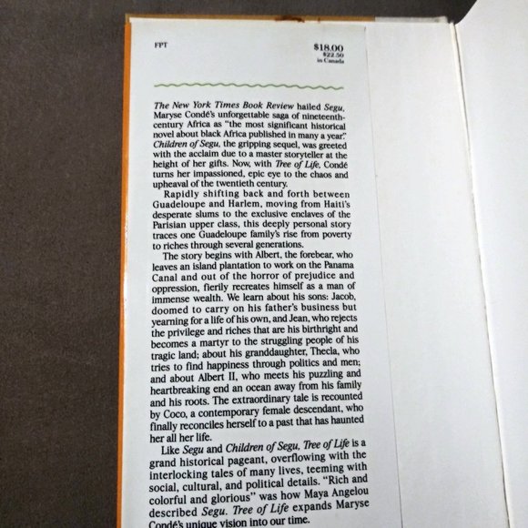 First Edition, Tree of Life, Maryse Condé, Collectible, Malcolm X, Martin Luther - Picture 3 of 11